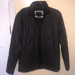 Mens quicksilver quilted zip up jacket